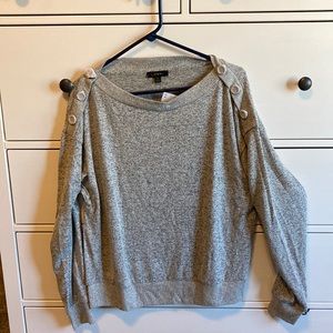 NWT J. Crew sweater with should button accents